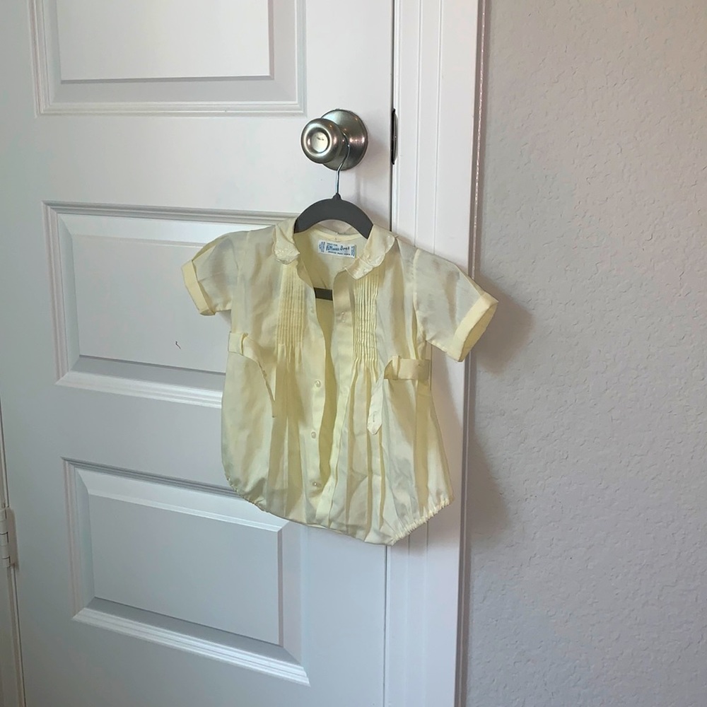 4/$25- Feldman Brothers hand embroidered romper